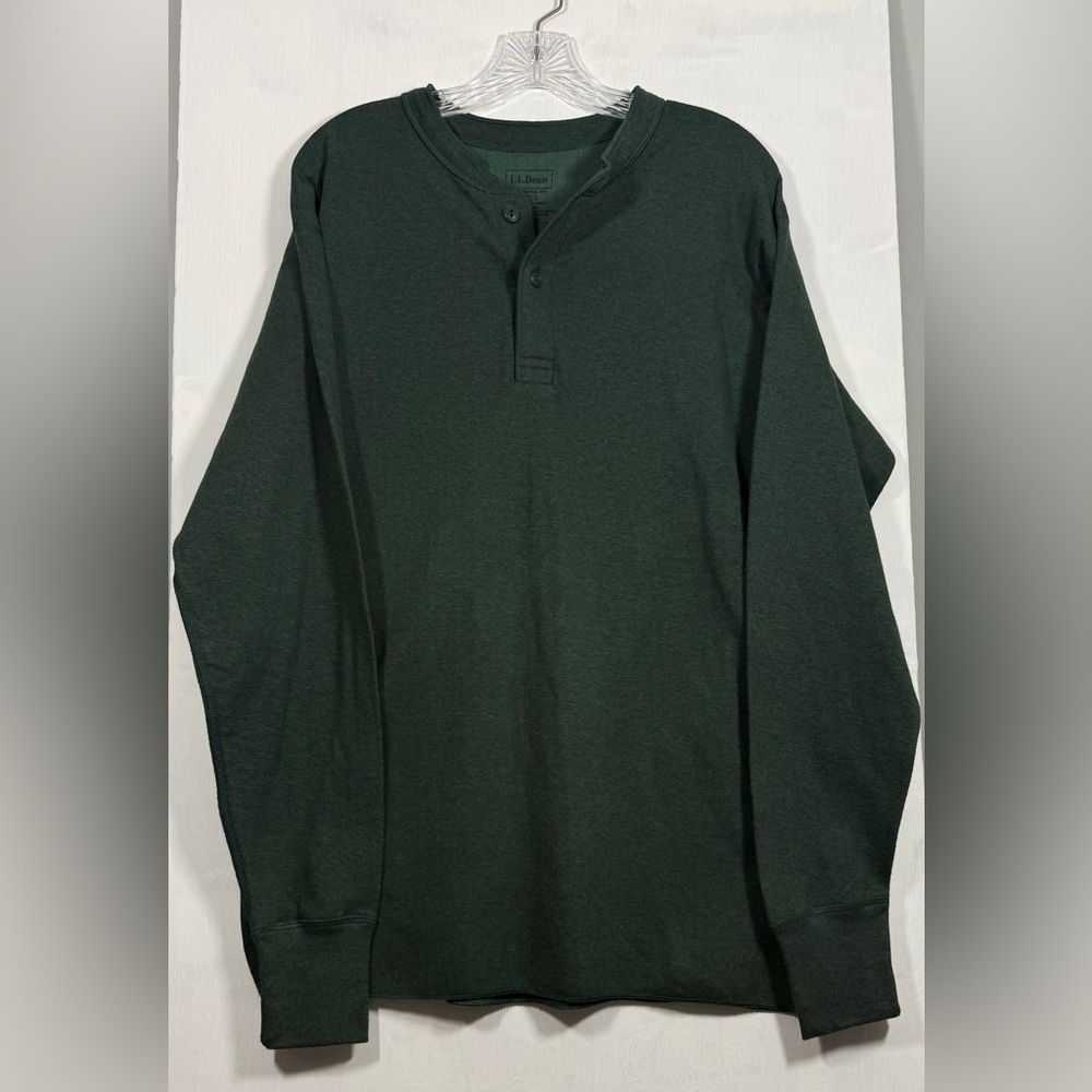 L.L. Bean Men's Large Dark Green Long Sleeve Tee